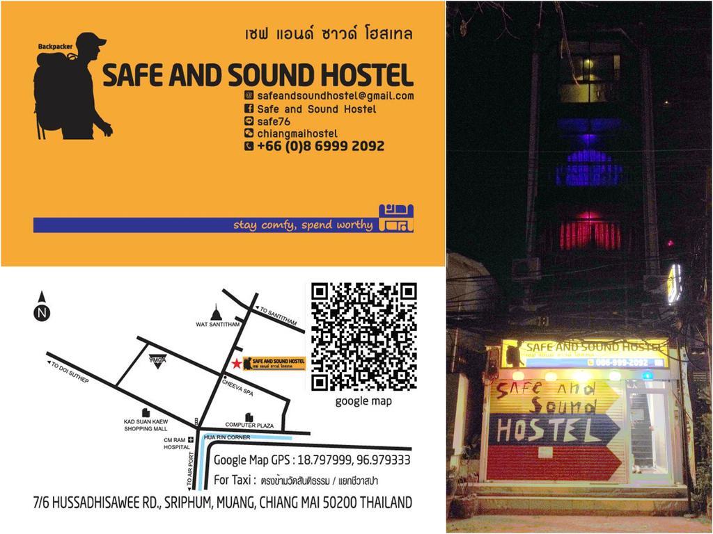 Safe And Sound Hostel Čiang Mai Exteriér fotografie